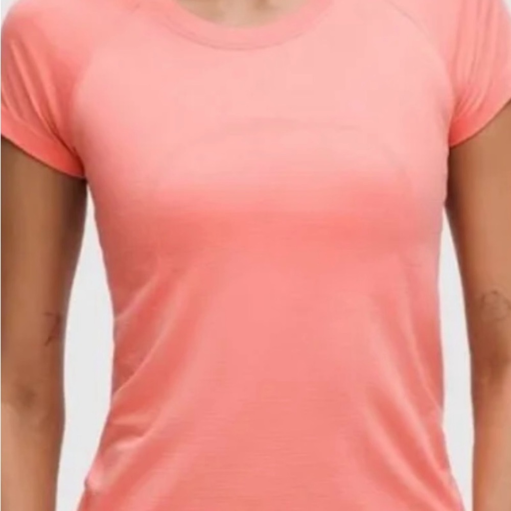 Lululemon Athletica Coral Short Sleeve Tee